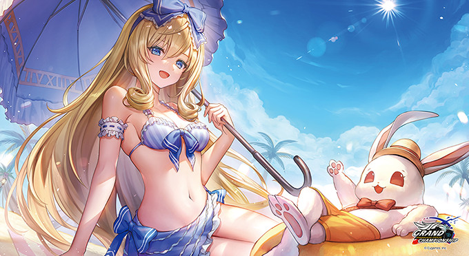 プレイマット『シーサイド・メモリーズ 応援イラスト(アリス)』