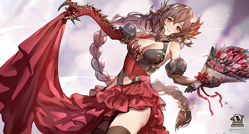 プレイマット『2周年記念 応援イラスト(ガルミーユ)』